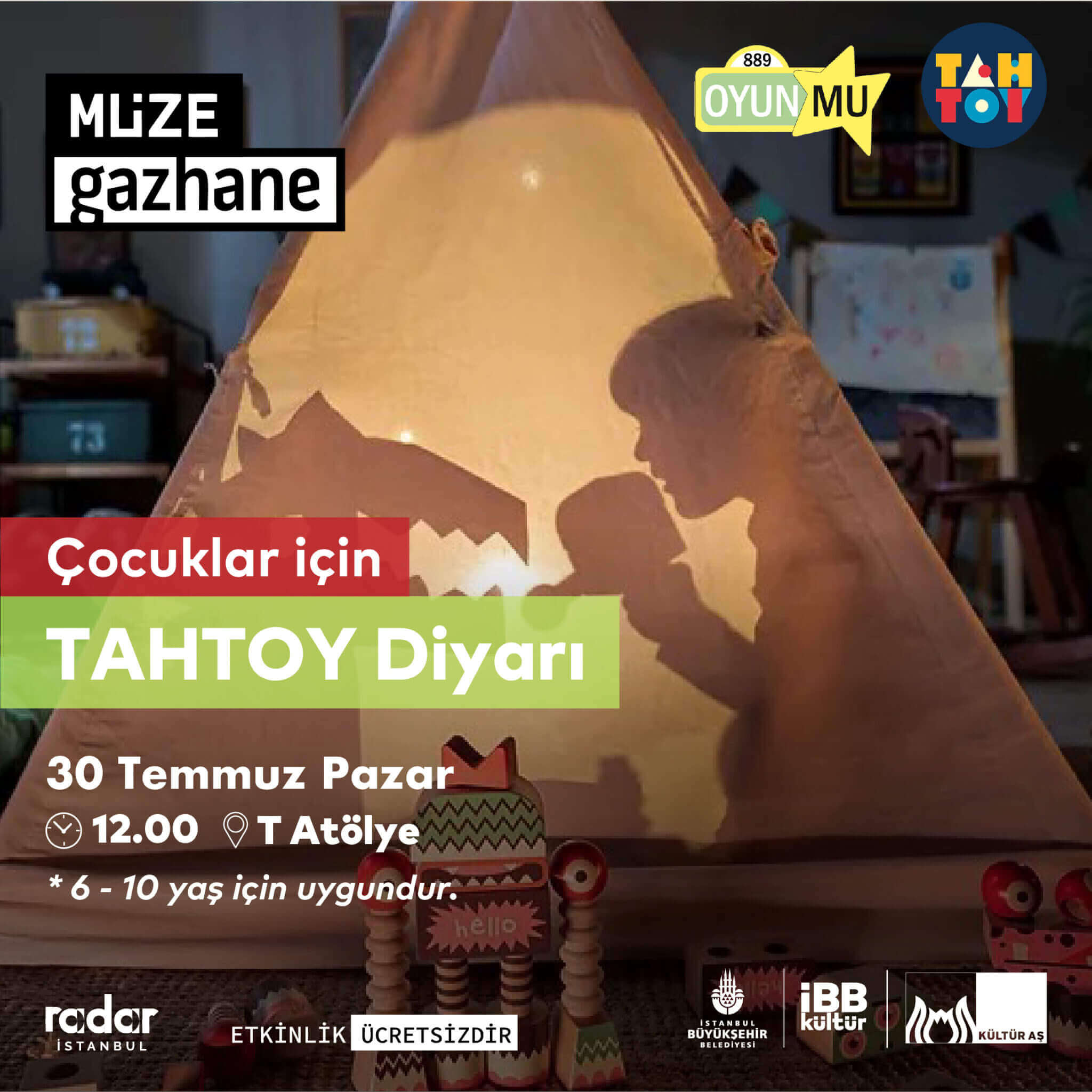 Müze Gazhane - Çocuklar İçin TAHTOY Diyarı